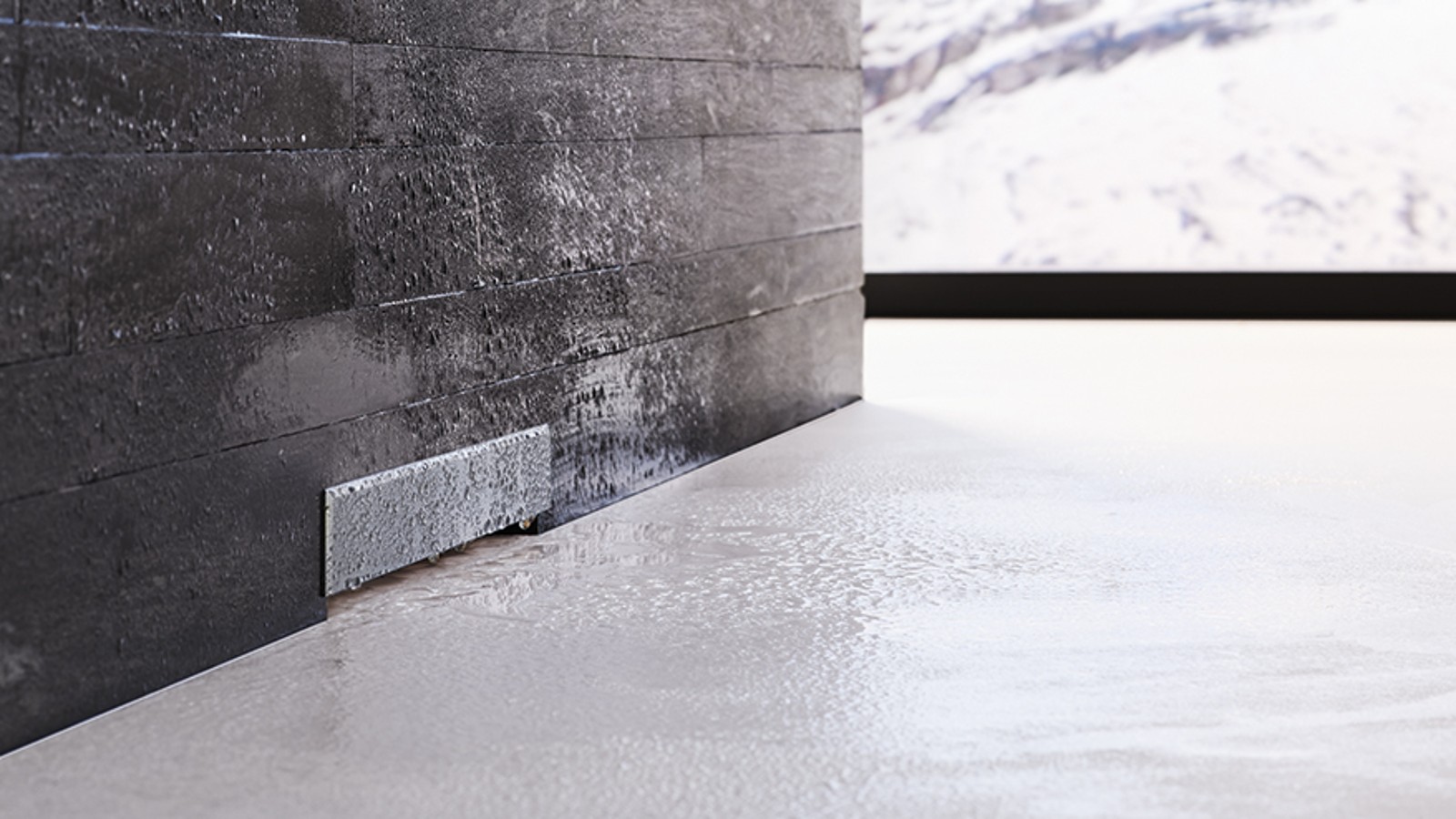 Walldrain, shower element, stainless steel Walldrain, shower element, stainless steel