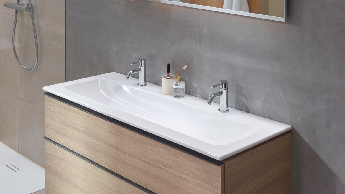 Geberit iCon double washbasin