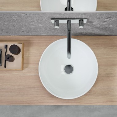 Geberit VariForm round lay-on washbasin