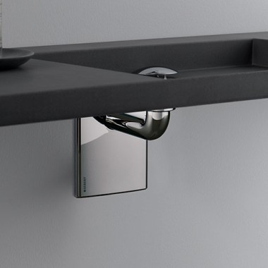 Geberit P-trap for washbasins, space-saving model