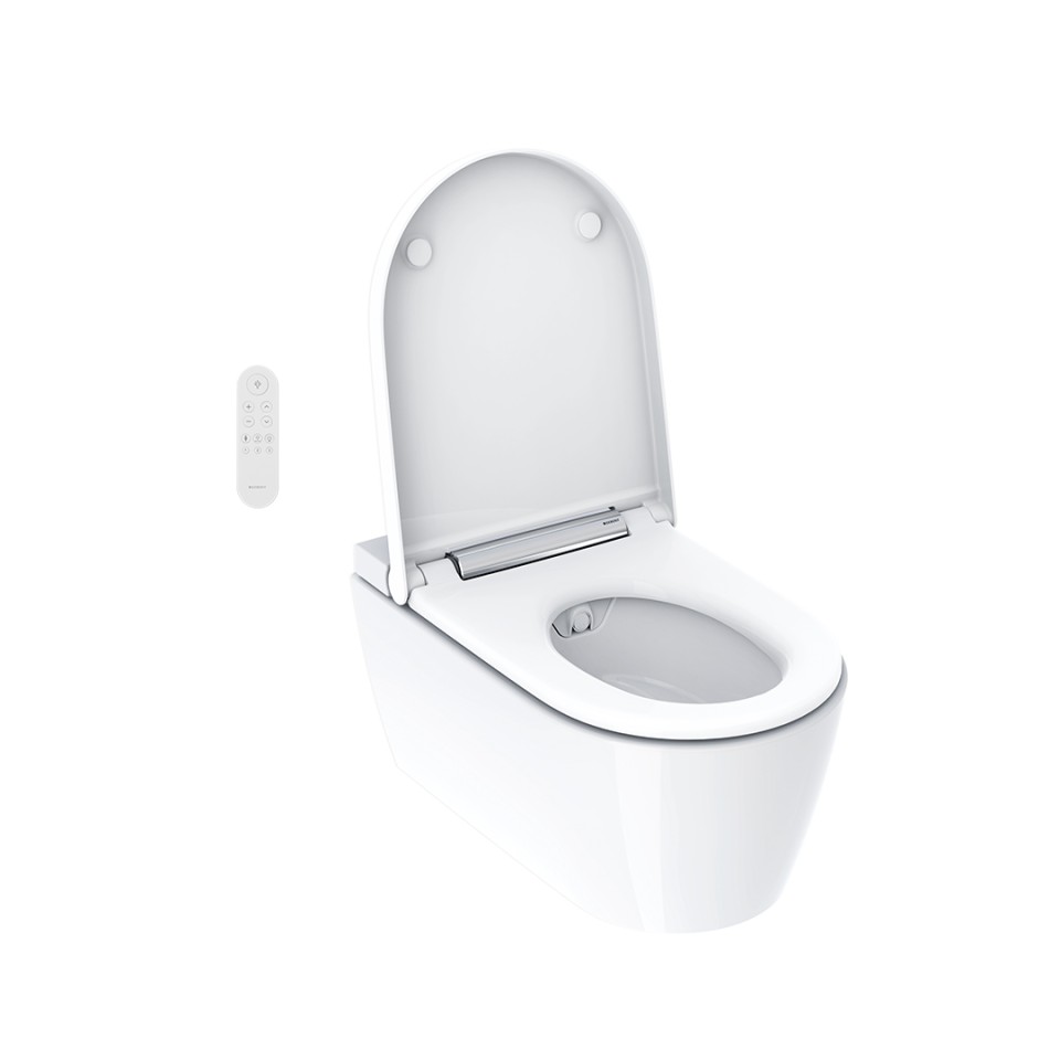 Geberit AquaClean Sela with open WC lid